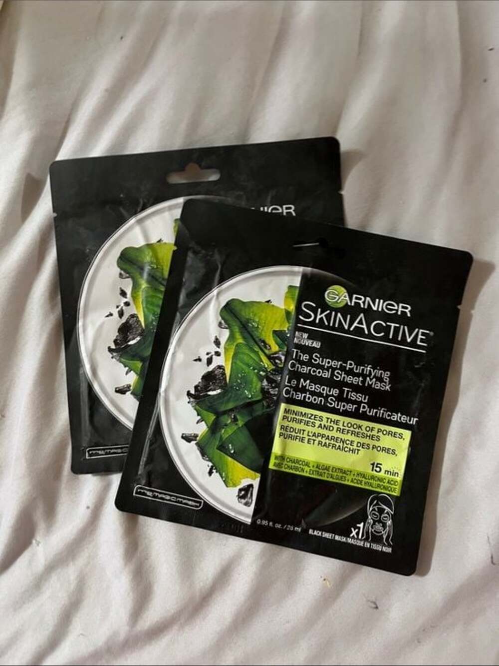 Garnier SkinActive Charcoal Purifying Sheet Mask - Set of 2